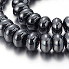 Pearlized Non-magnetic Synthetic Hematite Rondelle Beads Strands X-G-F230-02-1