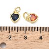 Brass with Cubic Zirconia Pendants KK-K417-04G-3