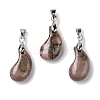 Natural Rhodonite Pendants G-NH0025-14P-10-1