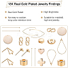 160Pcs Brass Bead Tips KK-BC0002-45-7