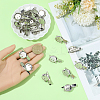 30Pcs Iron Brooch Frame Cabochon Settings IFIN-SC0001-99-3