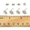10Pcs 201 Stainless Steel Stud Earring Findings with Hole EJEW-FS0001-14C-5