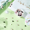 DIY Natural White Jade & Plum Blossom Jasper & Synthetic Black Stone & Turquoise Round Beads Bracelets Making Kits DIY-SC0030-27-7