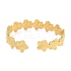 Real 18K Gold Plated 304 Stainless Steel Cuff Bangles LS-BJEW-L695-001G-04-3