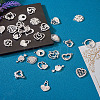 32PCS 16 Style Alloy Rhinestone Pendants ALRI-TA0001-16-6