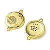 Eco-Friendly Brass Micro Pave Cubic Zirconia Connector Charm KK-A204-17G-2