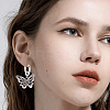 24Pcs 2 Styles 304 Stainless Steel Hoop Earring Findings FIND-SC0017-16A-5