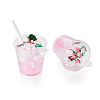 Transparent Resin Big Pendants RESI-TAC0019-04C-2