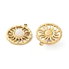 Ion Plating(IP) 304 Stainless Steel Charms STAS-C114-15G-2