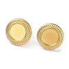 Ion Plating(IP) 304 Stainless Steel Stud Earrings Findings STAS-M323-07G-1