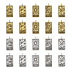 40Pcs 10 Styles Tibetan Style Alloy Pendants FIND-DC0004-51-1