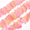 Electroplated Natural Quartz Crystal Beads Strands LS-G-P368-06C-1