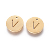 Ion Plating(IP) 304 Stainless Steel Charms STAS-I120-10V-G-1