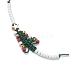 Glass Seed Beads Braided Bead Bracelets BJEW-MZ00231-01-3