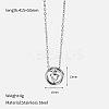 304 Stainless Steel Pave Clear Cubic Zirconia Ring with Heart Pendant Necklaces for Women WG58E99-02-2