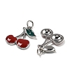 Brass Enamel Pendants KK-U060-30P-2