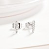 Brass Micro Pave Cubic Zirconia Stud Earrings EJEW-BB35384-P-3