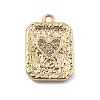 Brass Micro Pave Cubic Zirconia Pendants KK-D283-30G-01-1