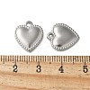 304 Stainless Steel Pendants STAS-I330-037P-3