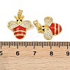 Brass Micro Pave Cubic Zirconia Pendants KK-F908-01G-B02-3