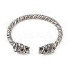 Viking 304 Stainless Steel Open Cuff Bangles for Men BJEW-U001-07B-G-2