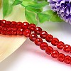 Faceted Flat Round Imitation Austrian Crystal Bead Strands G-M186-8x6mm-06A-1