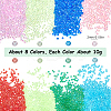 80G 8 Colors Transparent Round Caviar Beads FIND-SC0010-62-2
