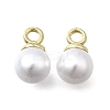 ABS Plastic Imitation Pearl Pendants FIND-H052-01B-04G-1