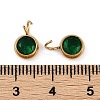 Ion Plating(IP) 304 Stainless Steel Micro Pave Cubic Zirconia Charms STAS-Z094-02G-03-3