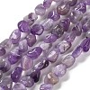 Natural Lavender Amethyst Beads Strands G-P497-01E-17-1