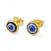 Resin Evil Eye Stud Earrings EJEW-P212-17G-02-1