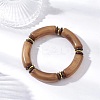Acrylic Beaded Stretch Bracelets for Women BJEW-JB12151-01-1