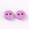2-Hole Flat Round Resin Sewing Buttons for Costume Design BUTT-E119-20L-03-2