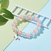 Transparent Acrylic Bead in Bead Stretch Bracelet Sets for Kids BJEW-JB06509-4