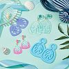 DIY Leaf Dangle Stud Earrings Silicone Molds DIY-OC0003-96-4