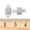 Brass Micro Pave Cubic Zirconia Connector Charms KK-U056-18P-3