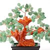 Natural Green Aventurine Chips Money Tree Bonsai Display Decorations DJEW-B007-08A-2
