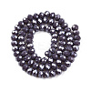Electroplate Glass Beads Strands EGLA-A044-P6mm-A11-3