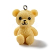 Opaque Resin Pendants RESI-A030-06G-1
