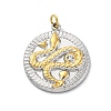 304 Stainless Steel Crystal Rhinestone Pendants STAS-E550-24G-1