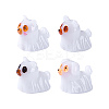 Halloween Luminous Opaque Resin Ghost Display Decoration DJEW-N004-12-1