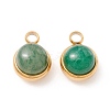 Natural Green Aventurine Charms G-K325-01G-07-2