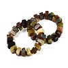 Natural Agate(Dyed & Heated) Square and Rondelle Resin Beaded Stretch Bracelets for Unisex BJEW-Q101-02C-1