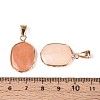 Natural Pink Aventurine Pendants G-N349-04G-G-3