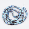 Electroplate Non-magnetic Synthetic Hematite Beads Strands G-T061-119A-2