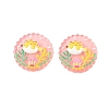 Ocean Theme Flat Round Resin Cabochons CRES-T025-02D-1