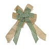 Christmas Linen Big Bowknot Pendant Decorations AJEW-M041-03B-2