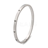 304 Stainless Steel Rhinestone Bangles for Women BJEW-Z092-05P-5