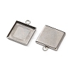 304 Stainless Steel Pendant Cabochon Settings STAS-Z201-02P-04-2