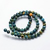 Synthetic Malachite Beads Strands G-I199-32-10mm-E-2